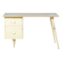 Paul McCobb White Finish Wooden Student Desk 'Model 1560'