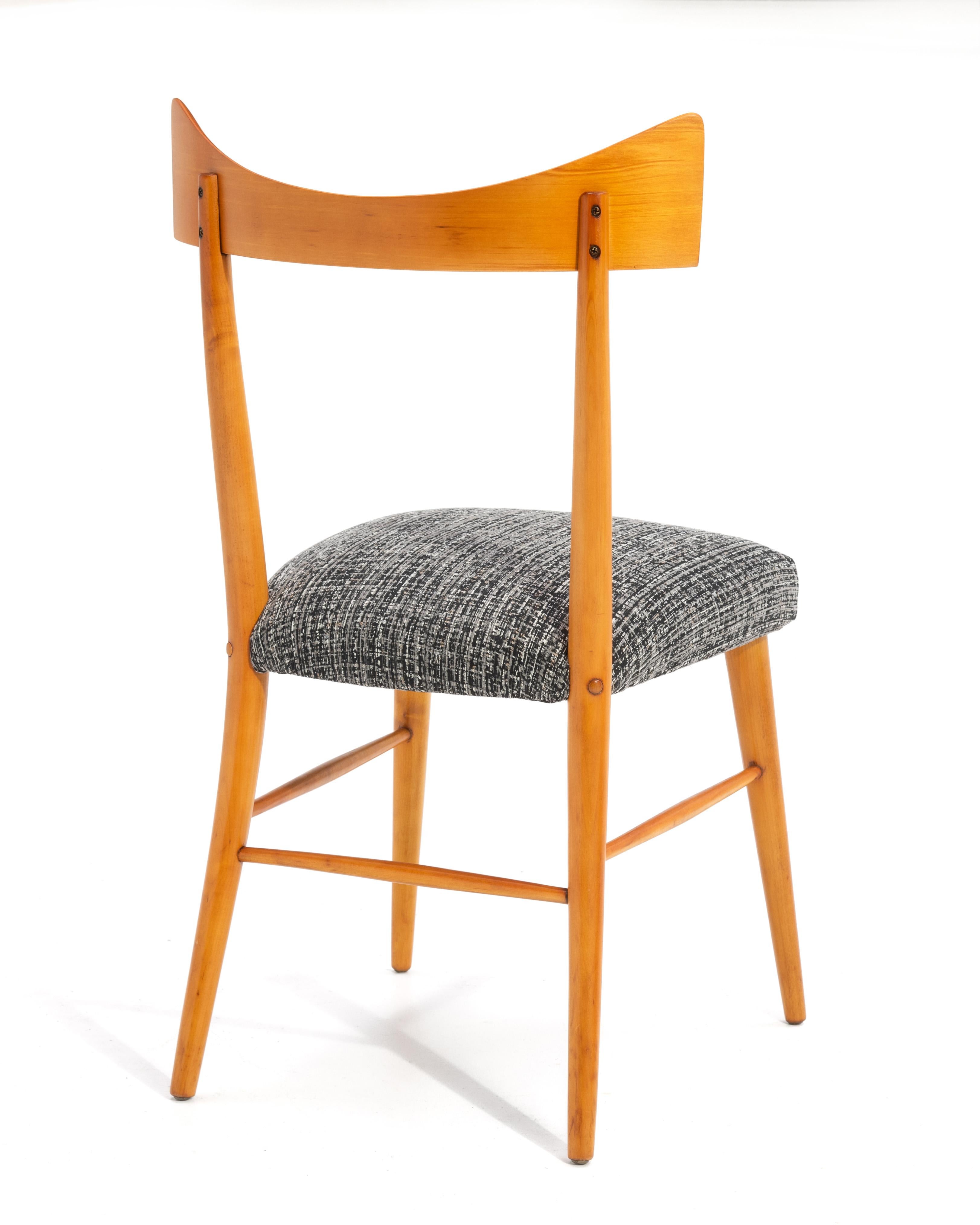 Paul McCobb Winchendon Furniture Planner Group #1534 Bowtie Dining Side Chair In Good Condition For Sale In Forest Grove, PA