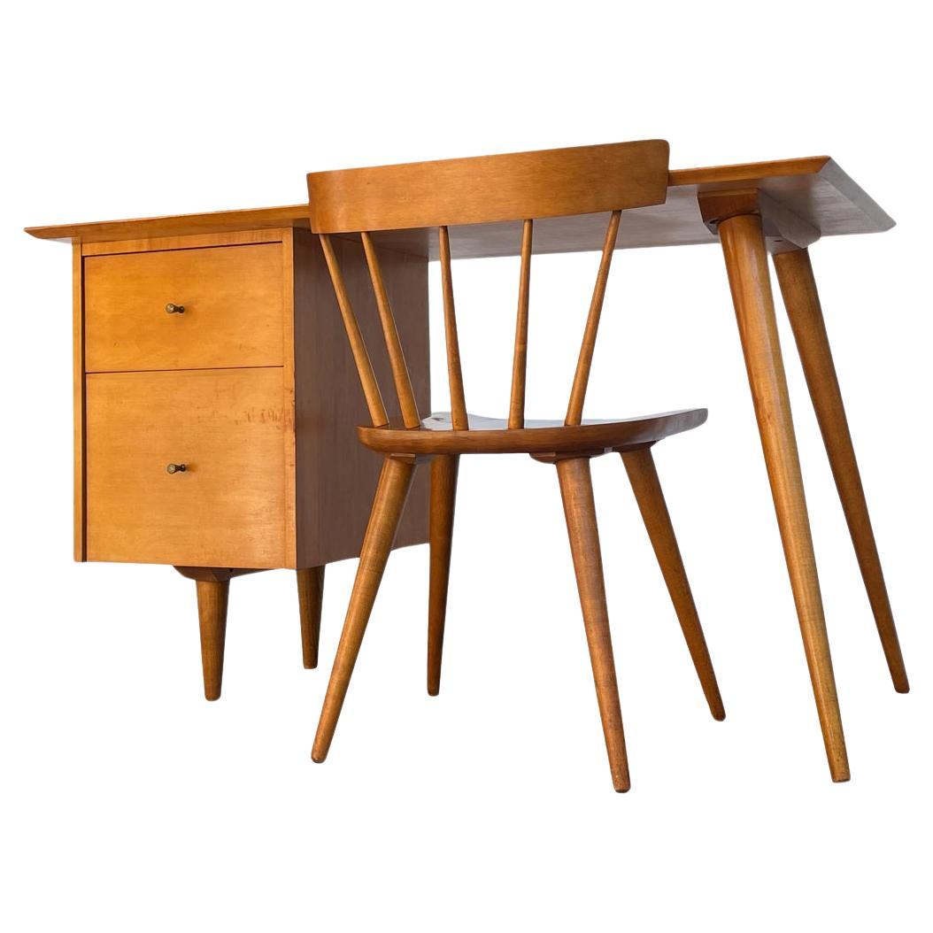 Paul Mccobb Writing Desk & Matching Original Chair