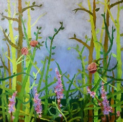 Calme dans les bruyères, par Paul Medina, peinture sur toile en techniques mixtes