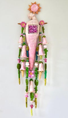 "Love Never Dies" by Paul Medina; Clay, Steel, Copper Sculpture, 48" x 12", 2026