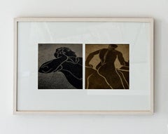 Greek Mosaics, Diptych Figurative Photography, Framed