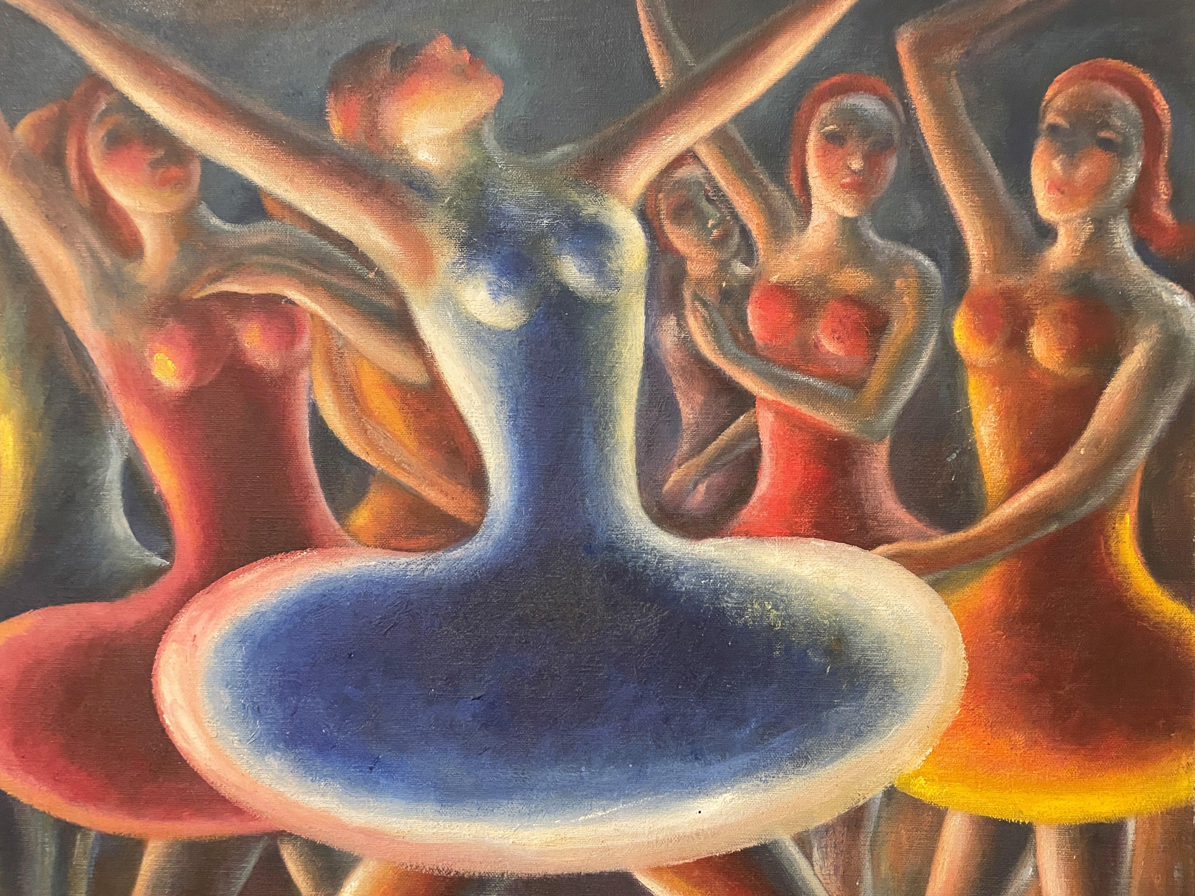 Paul Raphael Meltsner (1905 - 1966)
Ballerina Dancers, circa 1940
Oil on canvas
30 x 24 inches
Signed lower left

Provenance:
Private Collection, Nyack, New York

In the final years of the 1930s, Paul Meltsner created six oil paintings of Martha