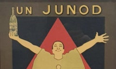 Cartel publicitario original francés de 1922 de «Un Junod» Anis Superior