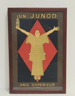 1922 French "Un Junod" Anis Superior Original Advertising Poster