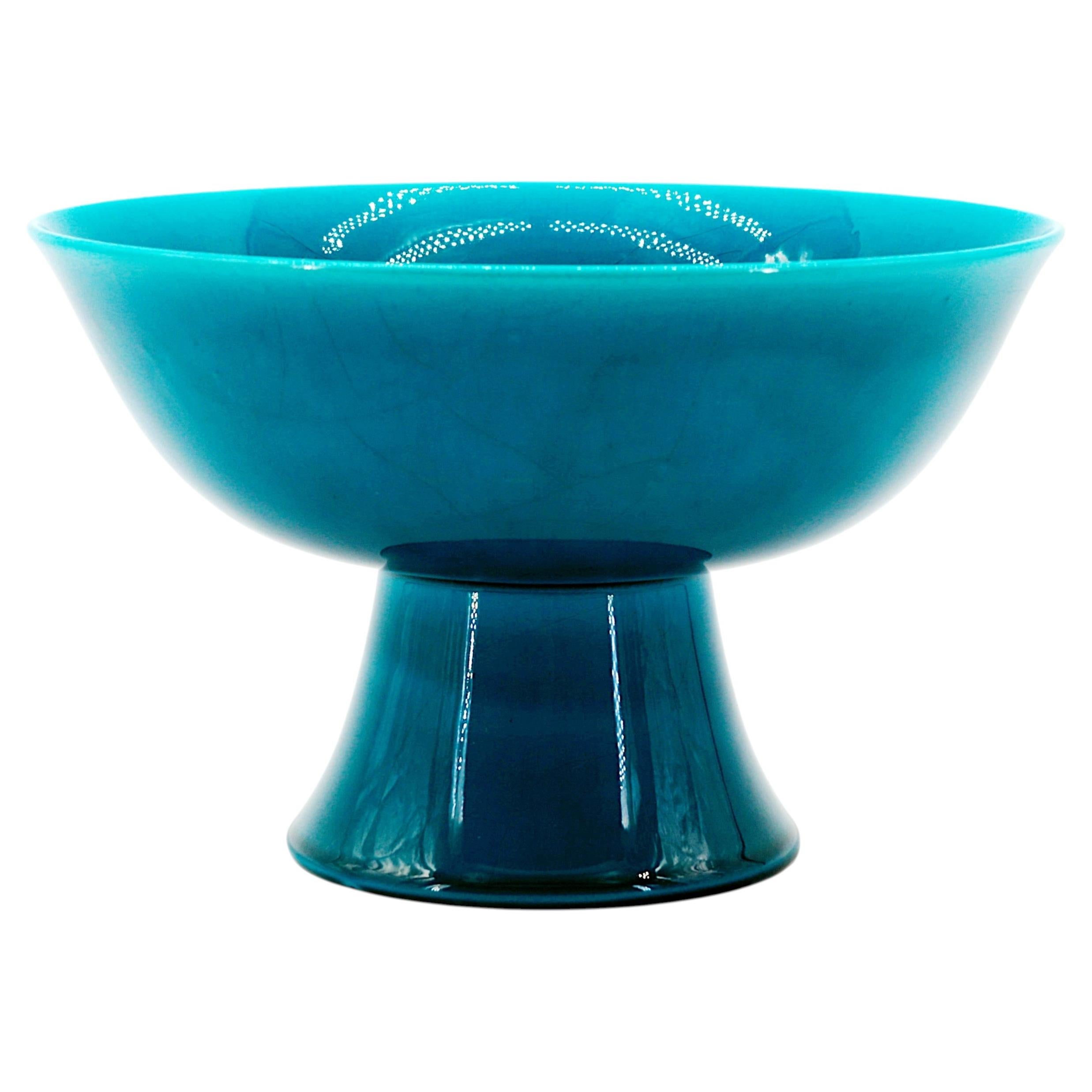Paul Milet Art Deco Ceramic Bowl, Sèvres, France, 27cm Diameter, 1930s