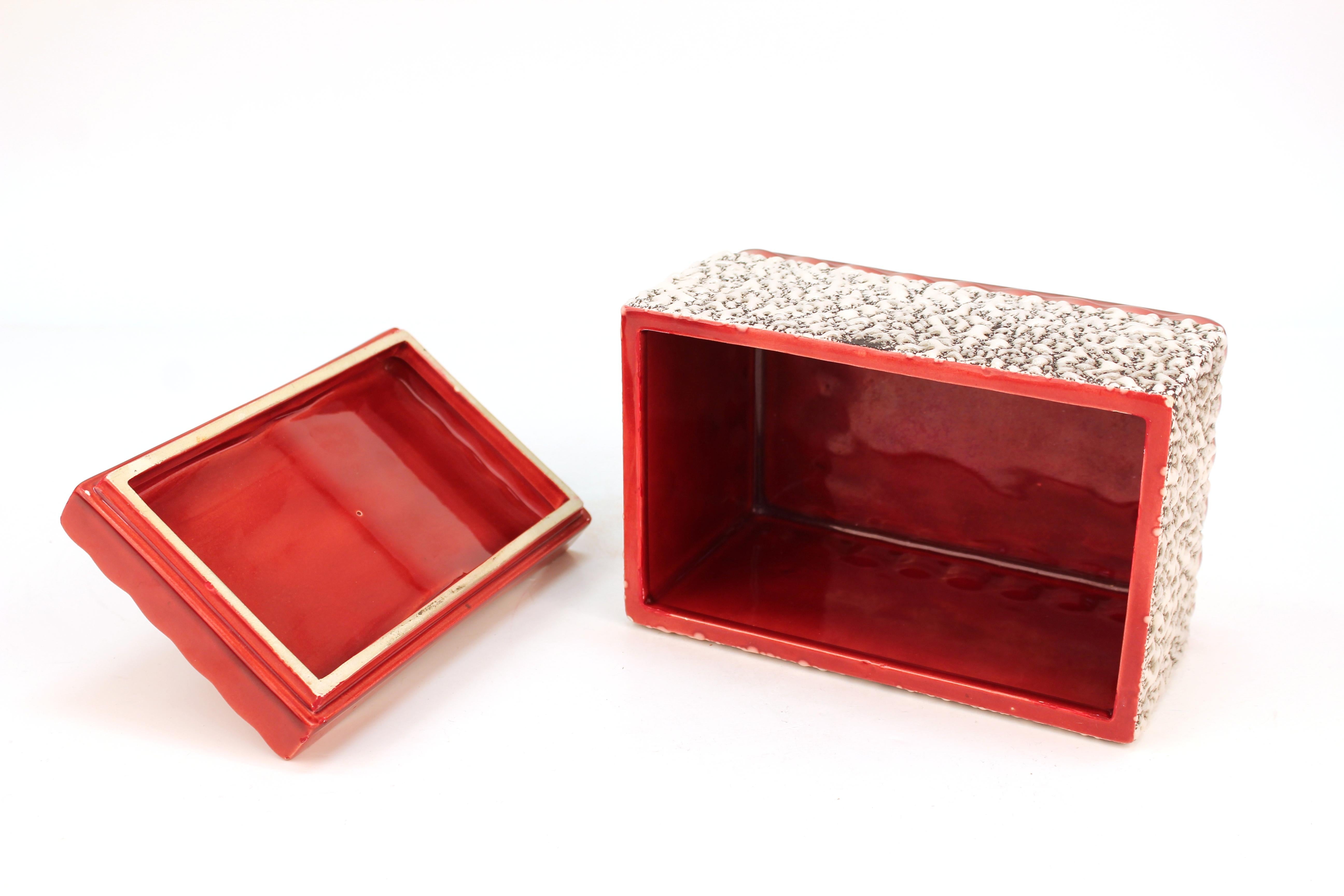 Paul Milet Art Deco Sèvres Ceramic Box with Lid 1
