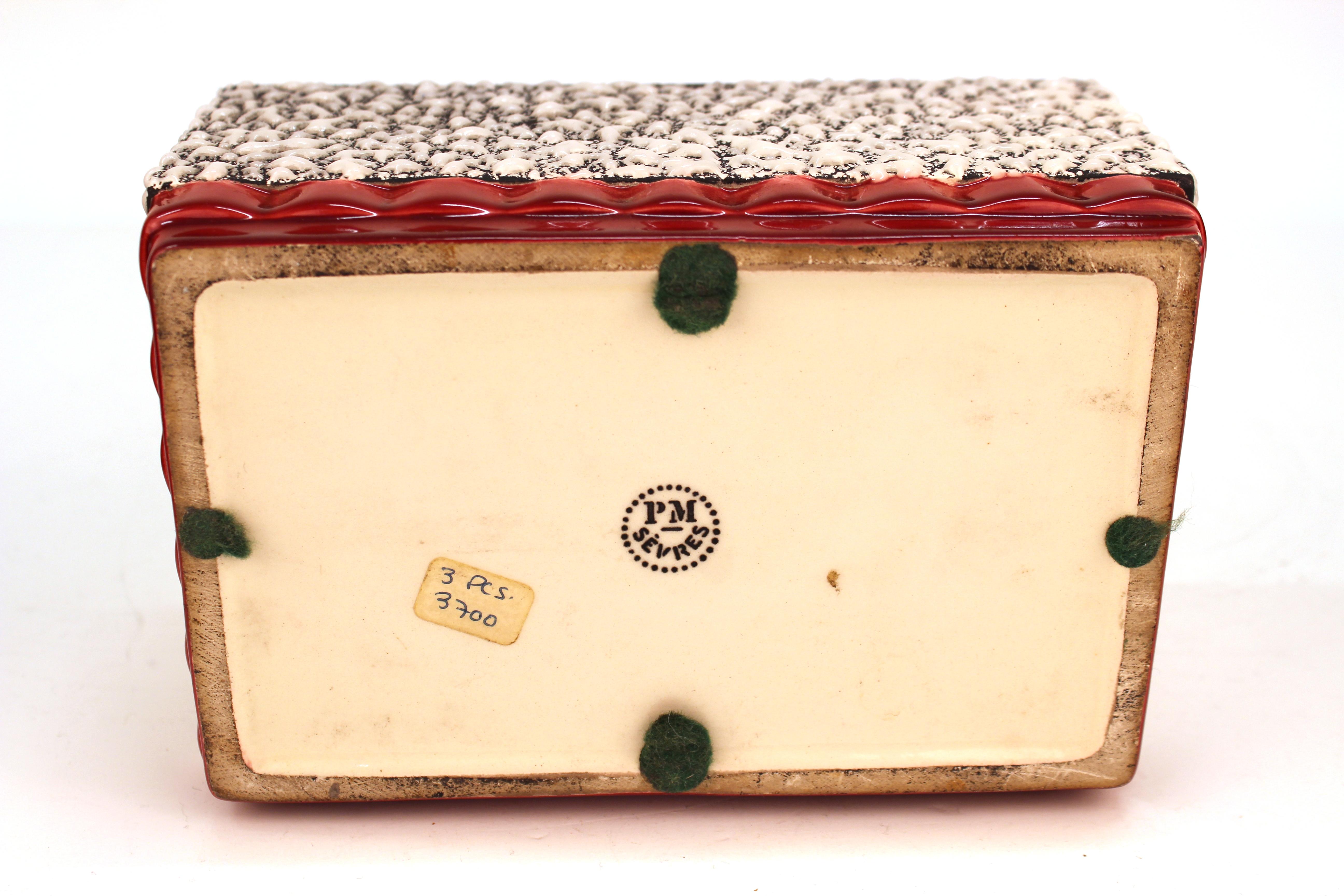 Paul Milet Art Deco Sèvres Ceramic Box with Lid 3