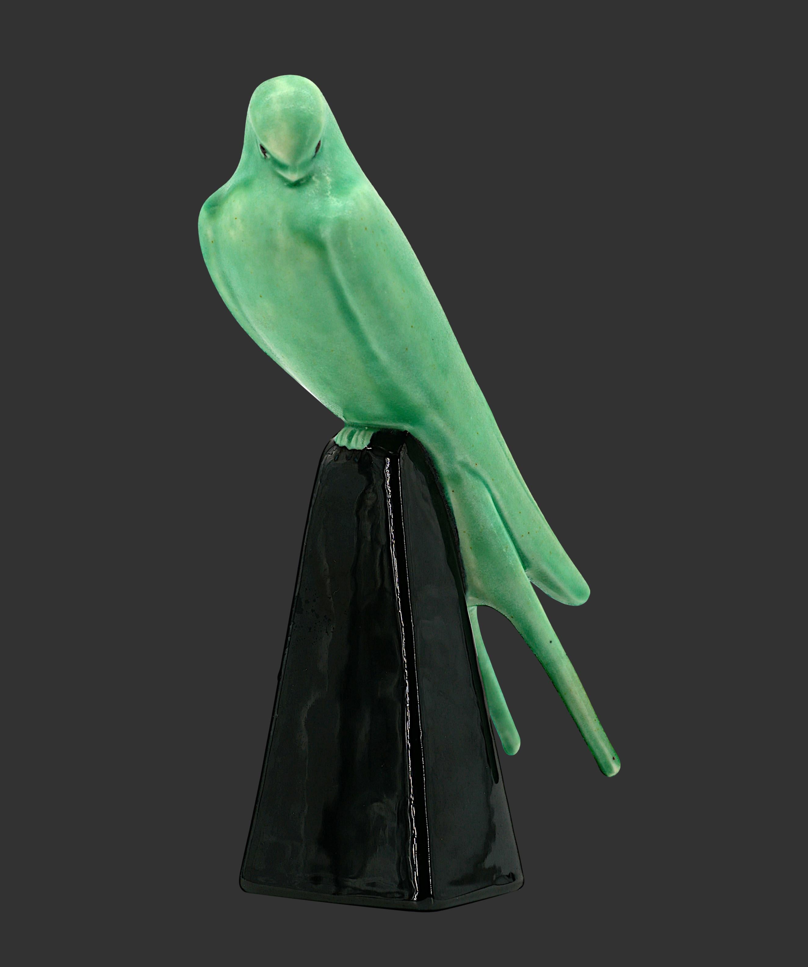 Paul Milet Parrocchetto in gres Art Deco, anni '30 in vendita 5