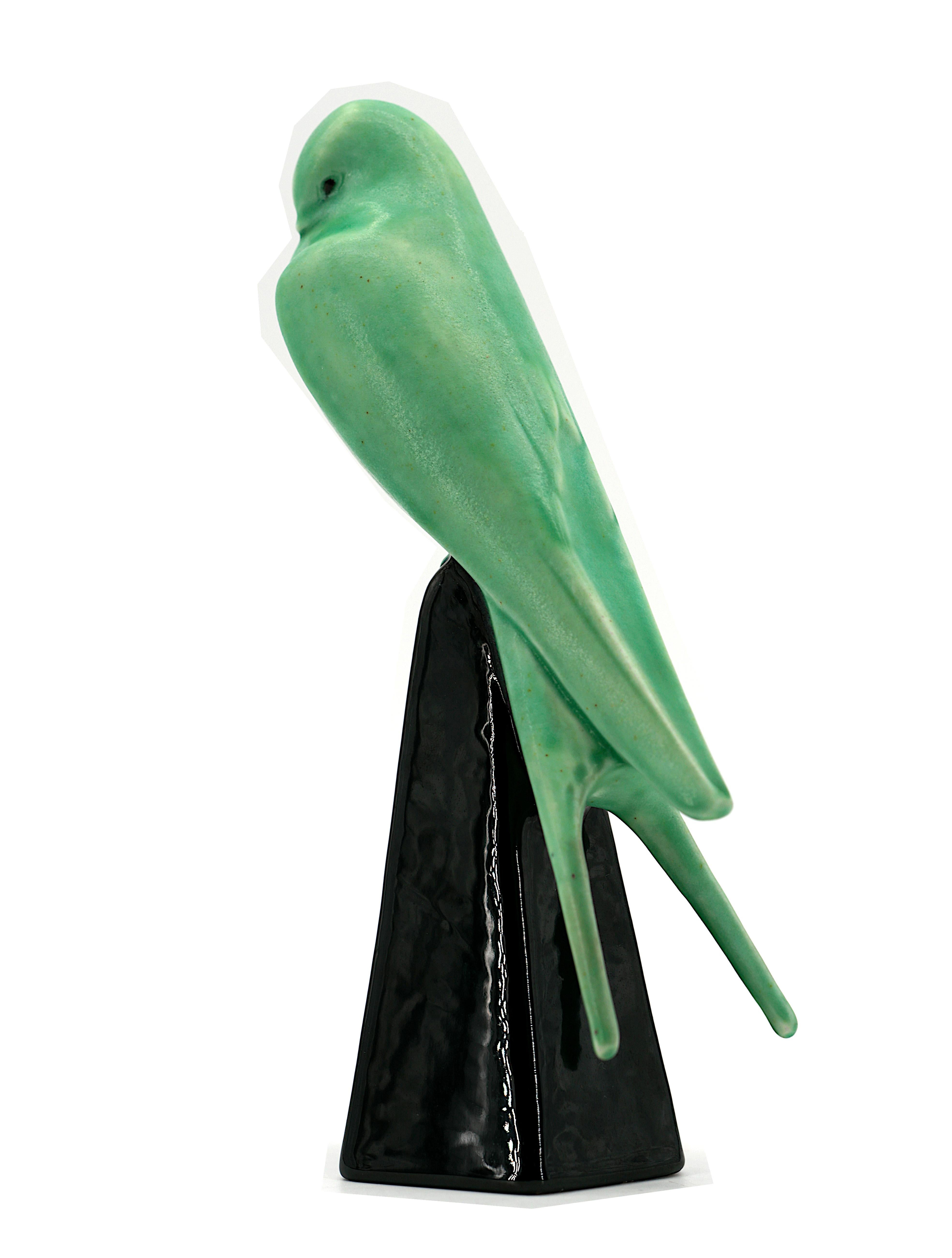 Paul Milet Parrocchetto in gres Art Deco, anni '30 in vendita 2