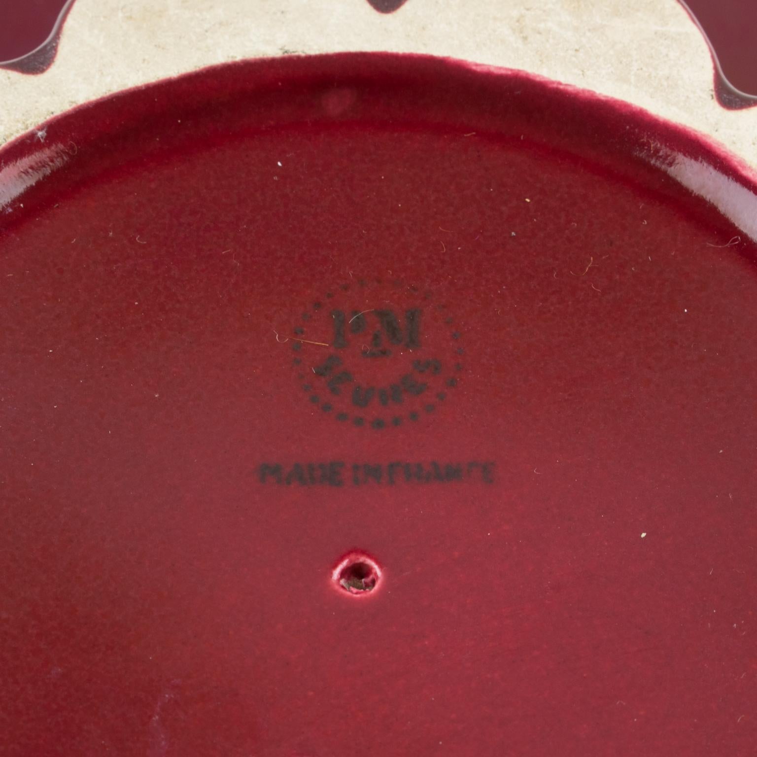 Paul Milet for Sevres Art Deco Oxblood Ceramic Bowl Centerpiece 1