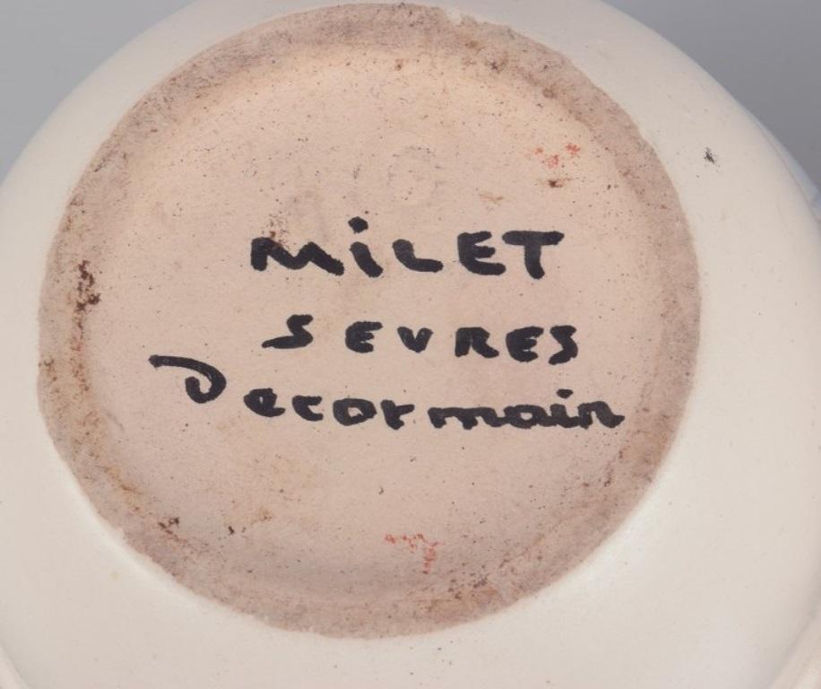 Ceramica Paul Milet per Sevres, Francia. Coppia di portavasi per piante in ceramica. in vendita