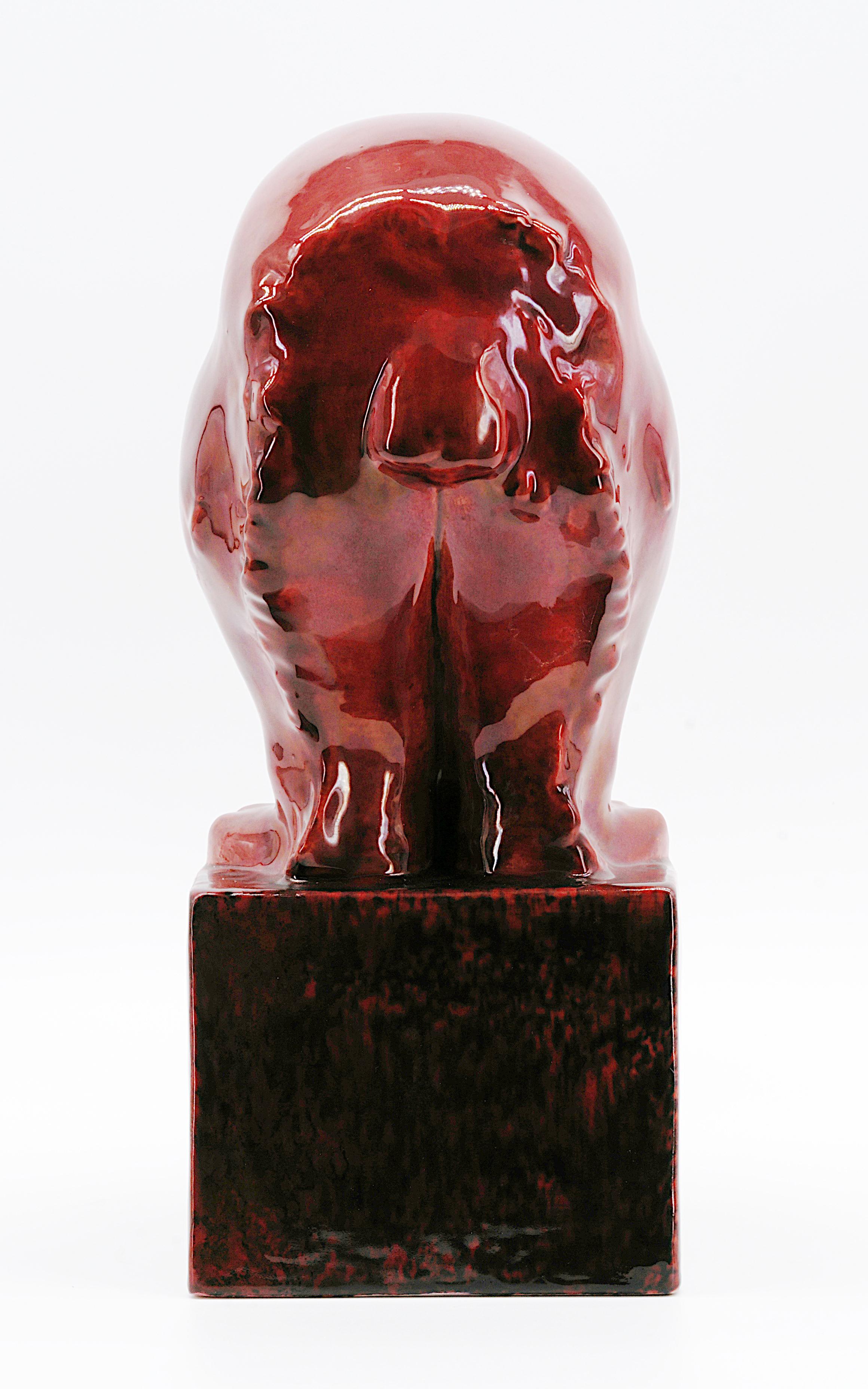 Paul Milet Sevres French Art Deco Stoneware Bear, 1920 For Sale 3