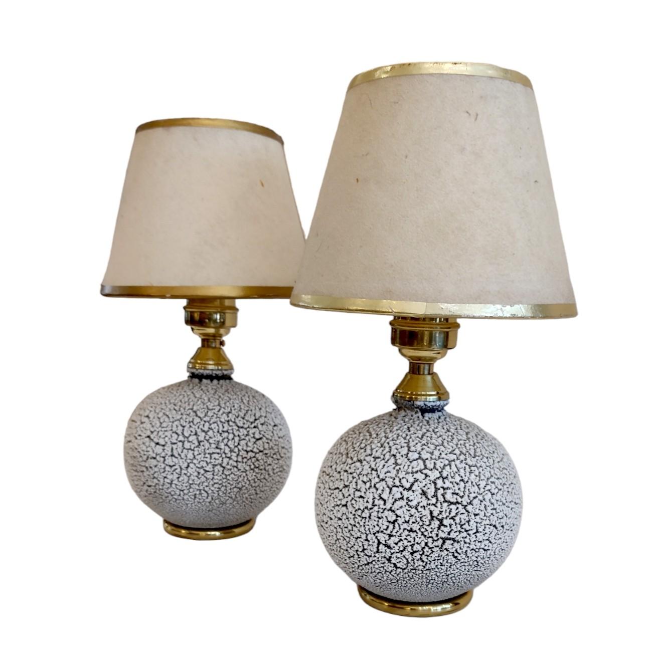 Bronze Paul Milet Style French Art Deco Table Lamps, 1930s For Sale