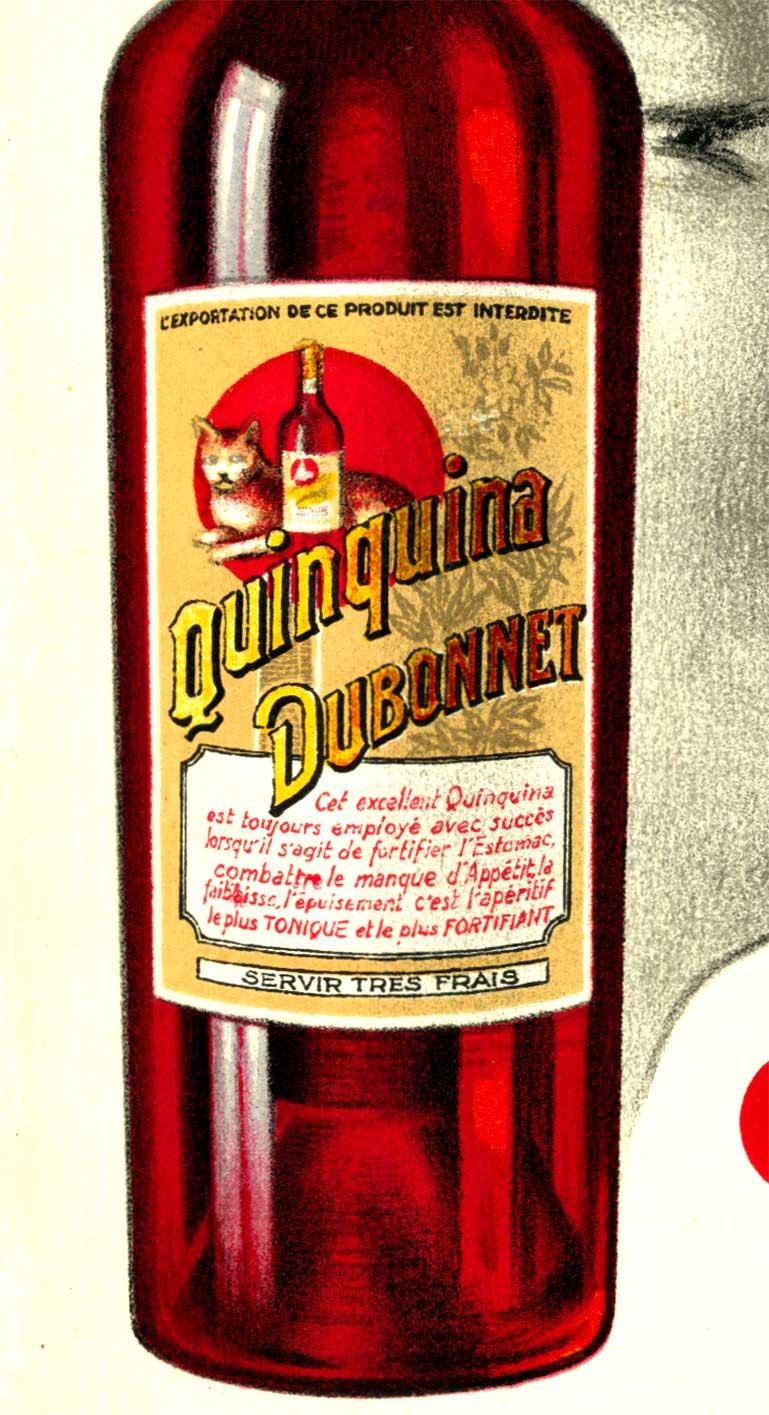 Affiche originale de Dubonnet l'Appetit Vient (liqueur française) - Blanc Figurative Print par Paul Mohr