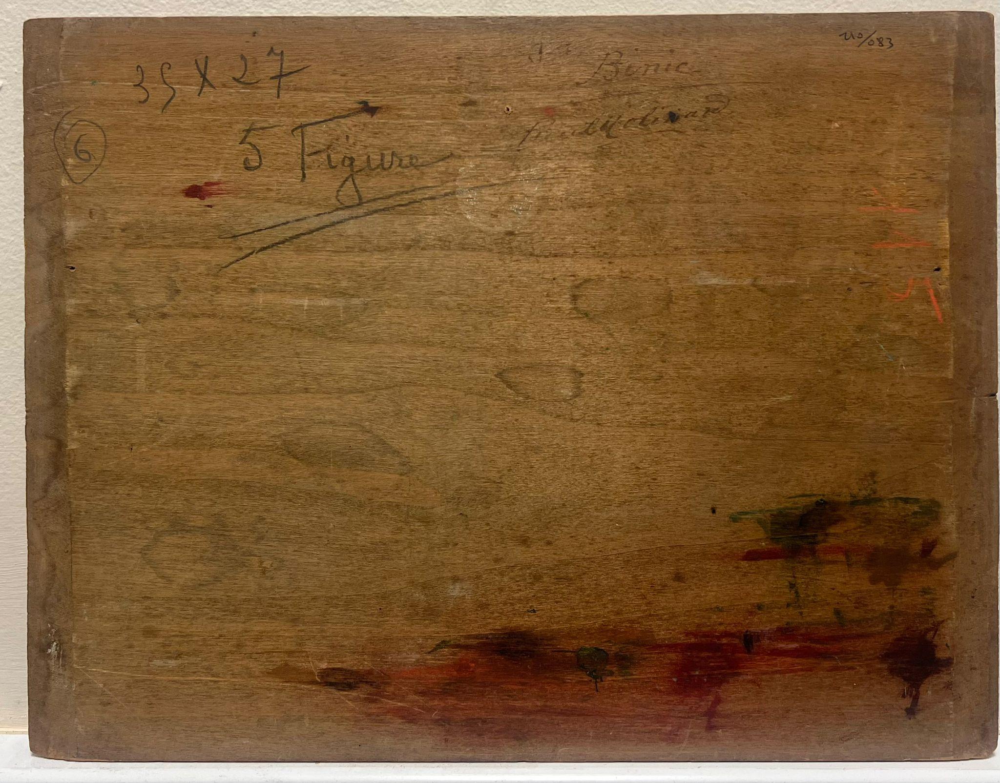 Pintura al óleo impresionista francesa de 1900 Costa azul Orillas rocosas en venta 2