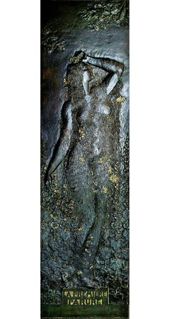 La Première Parure (Eve) -- Art Nouveau oversized bas-relief