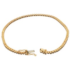 Braccialetto "Stitch" di Paul Moreli con diamanti "Pinpoint" color champagne, in oro giallo 18 carati