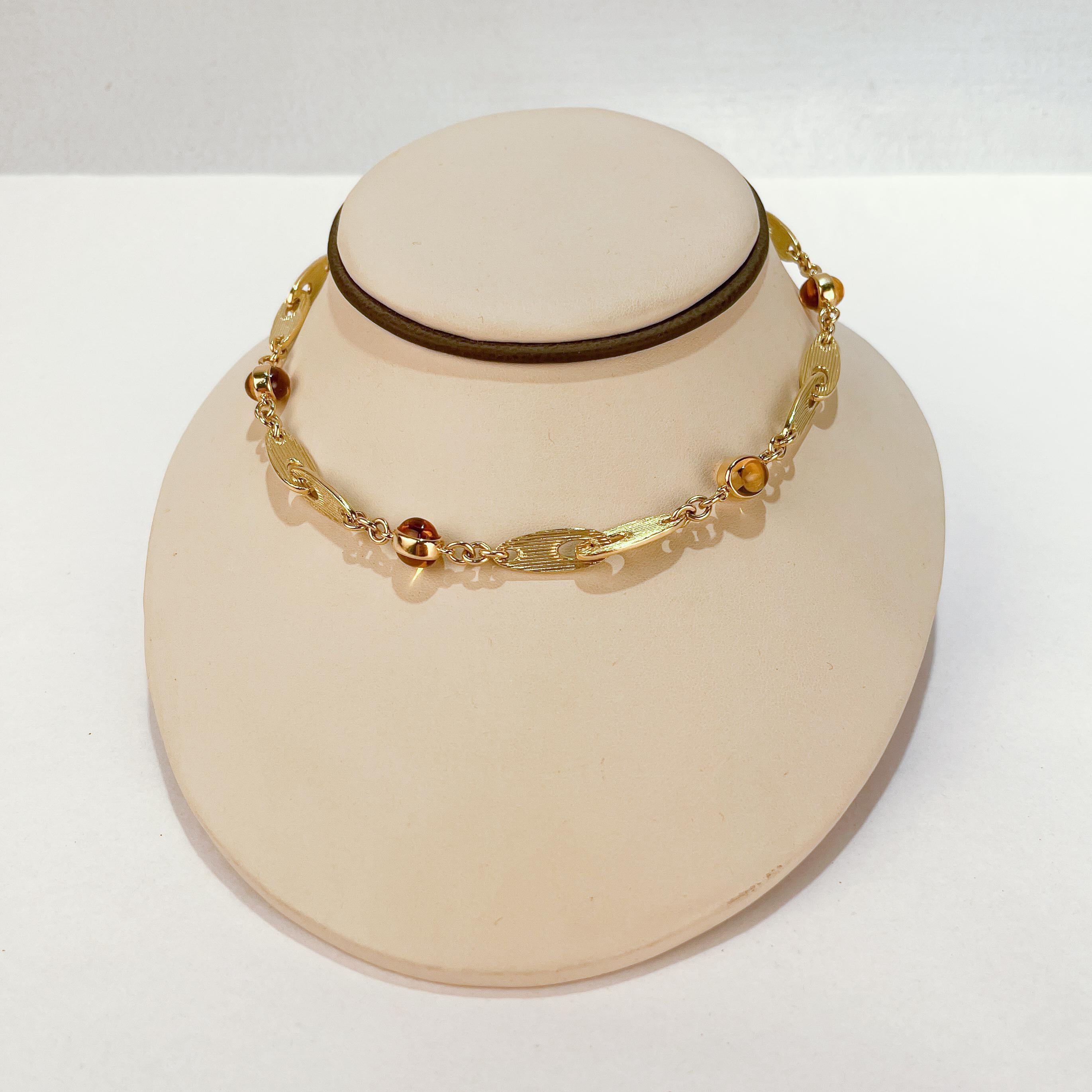 Paul Morelli 18 Karat Gold & Citrine Necklace 3