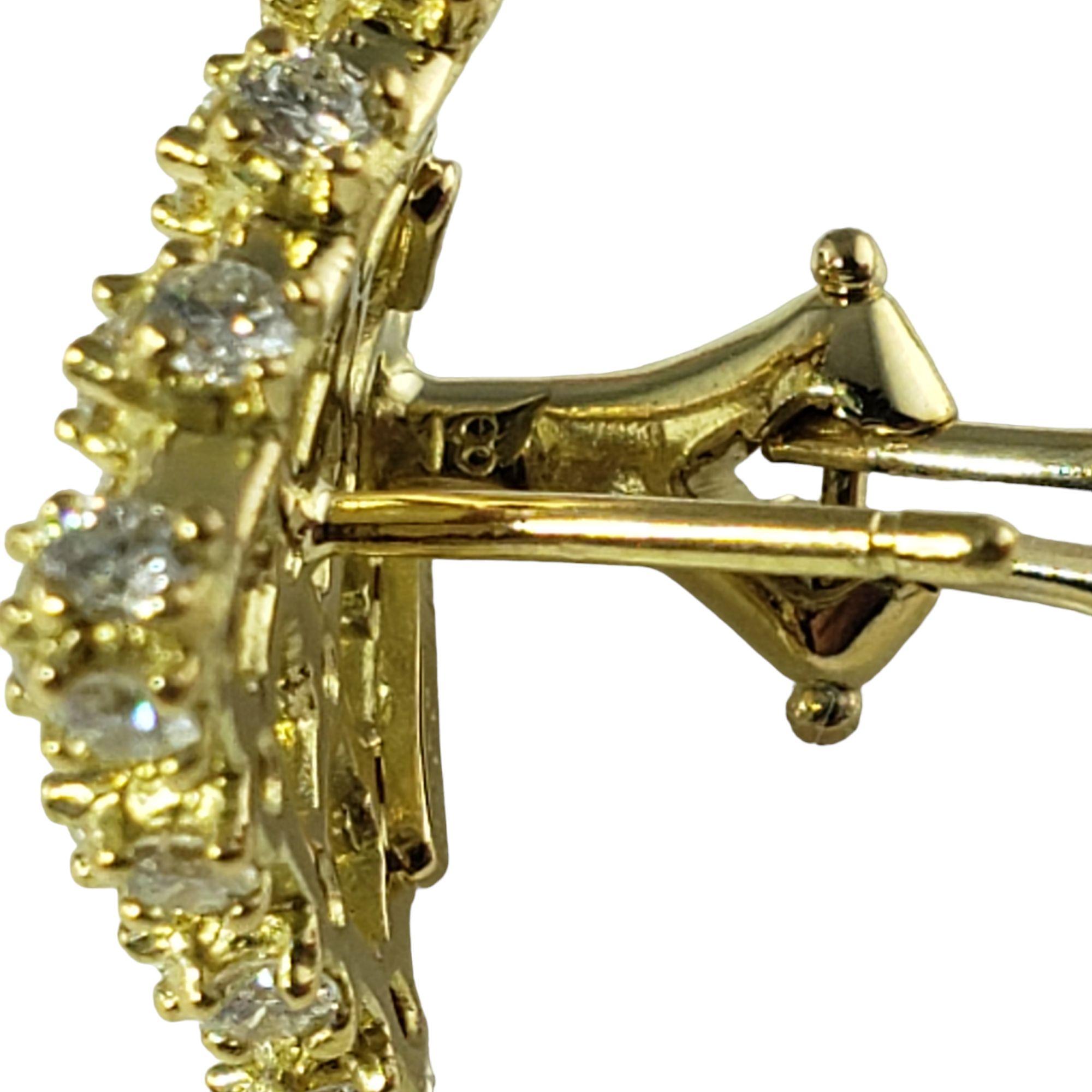 Women's Paul Morelli 18 Karat Yellow Gold and Diamond Earrings For Sale