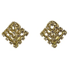 Paul Morelli 18 Karat Yellow Gold and Diamond Earrings