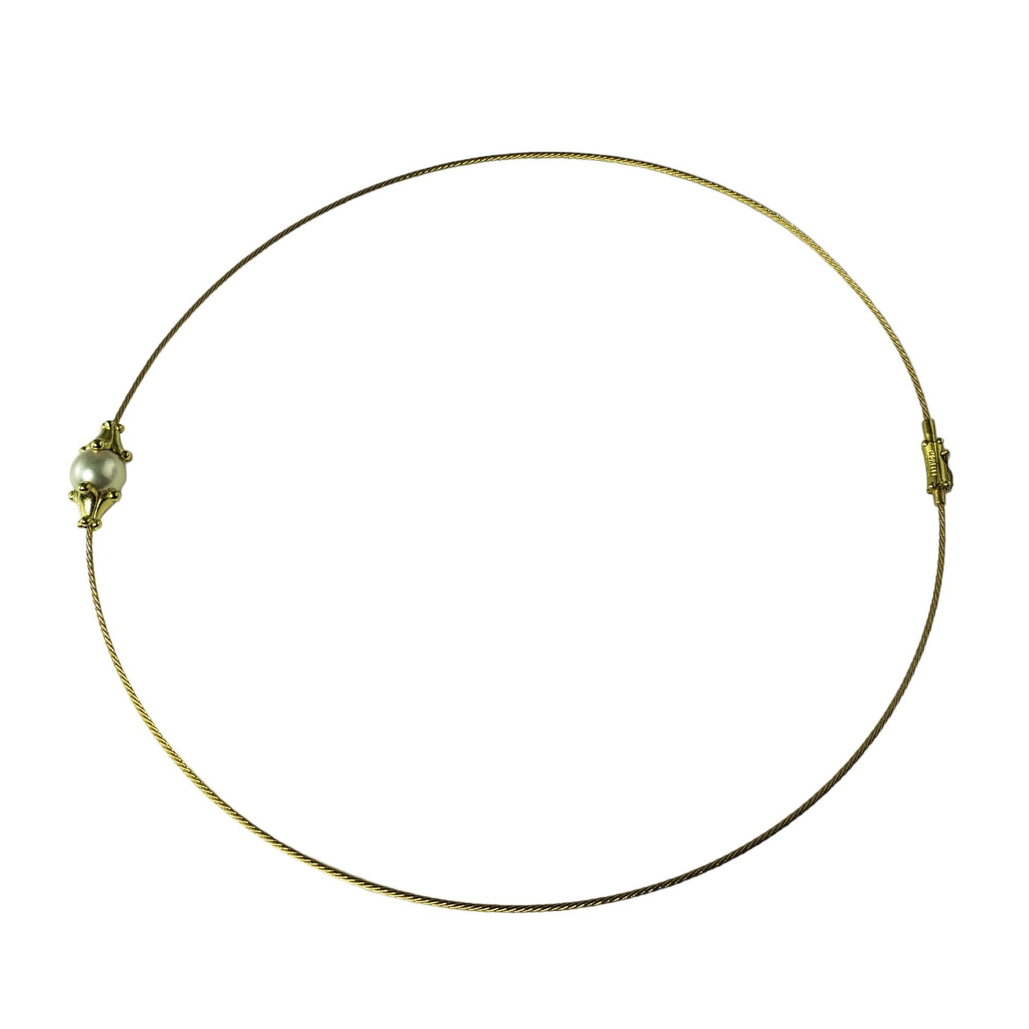 Halskette aus 18 Karat Gelbgold und Perlen von Paul Morelli 1