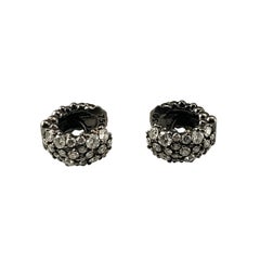 Paul Morelli Pendientes de aro abrazador de diamantes confeti de oro negro de 18 quilates nº 23024