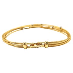 Paul Morelli 18k Gold Diamond Seven-Strand Wire Bracelet