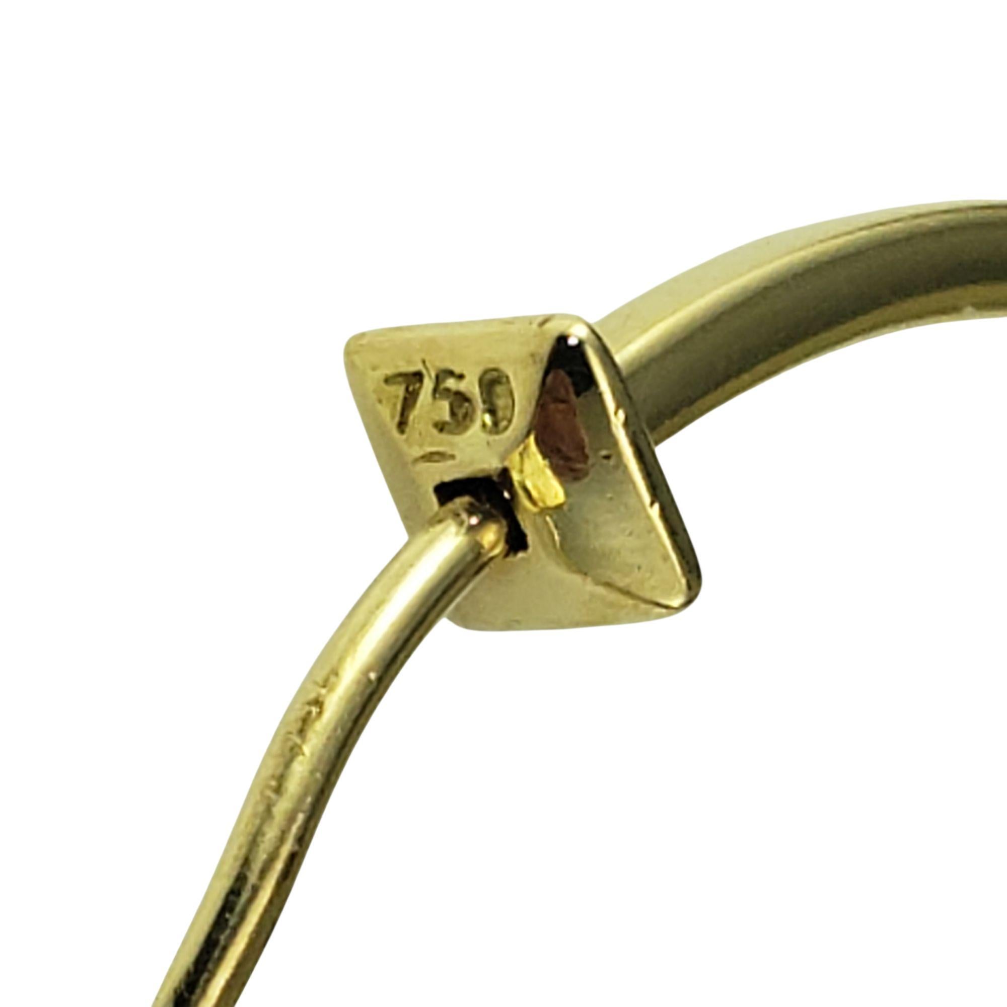Paul Morelli 18K Gelbgold und Diamanten große Reifen Ohrringe #21969 im Angebot 1