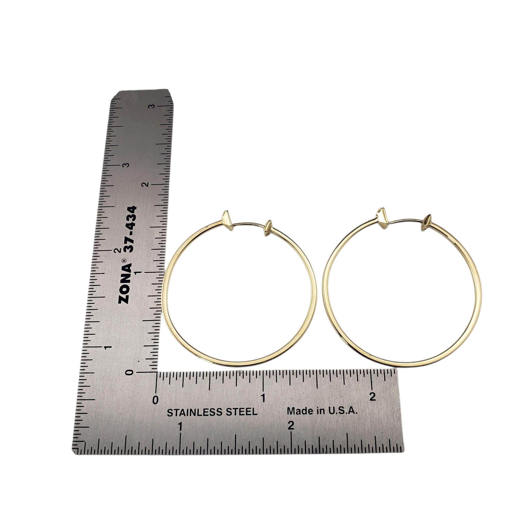 Paul Morelli 18K Gelbgold und Diamanten große Reifen Ohrringe #21969 im Angebot 2
