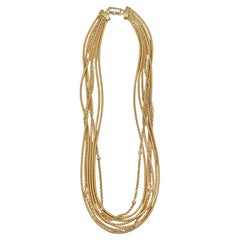 Paul Morelli 18k Yellow Gold Diamond Spaghetti Necklace