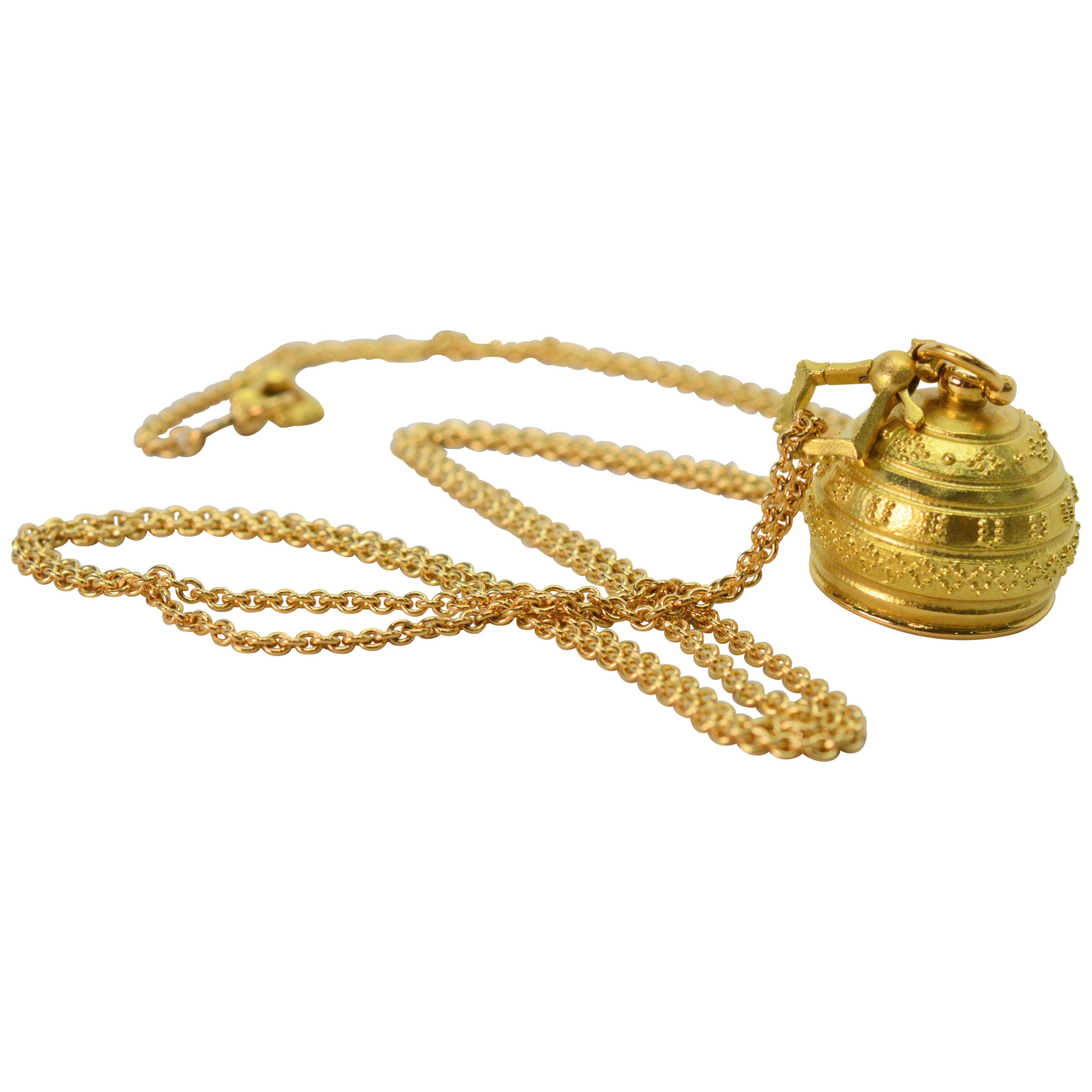 Paul Morelli Bell Charm Pendant Necklace