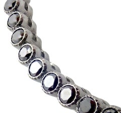 Paul Morelli Black Diamond Black Gold Stitch Tennis Bracelet