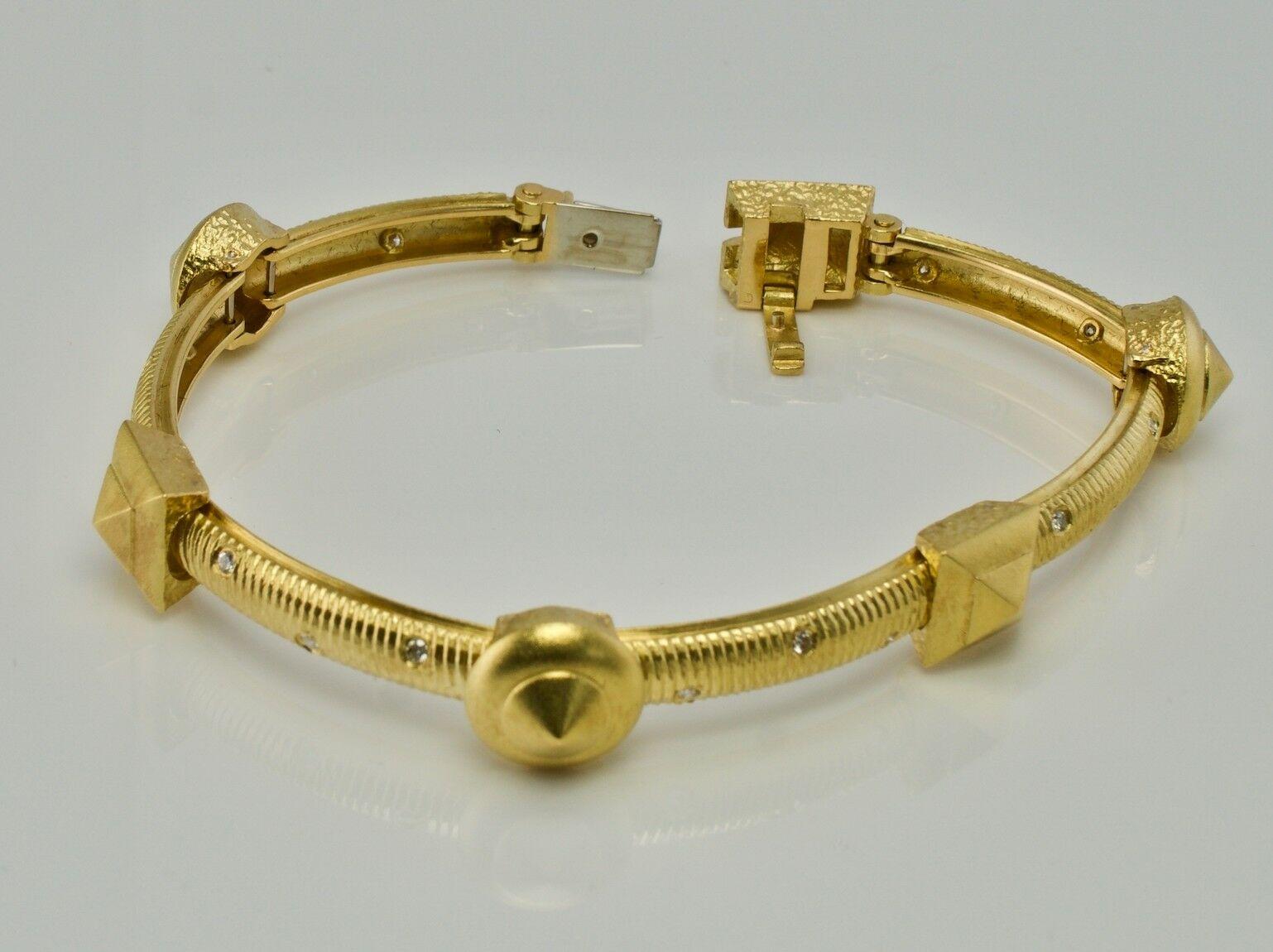 Paul Morelli Diamond Bracelet 18K Gold For Sale 4