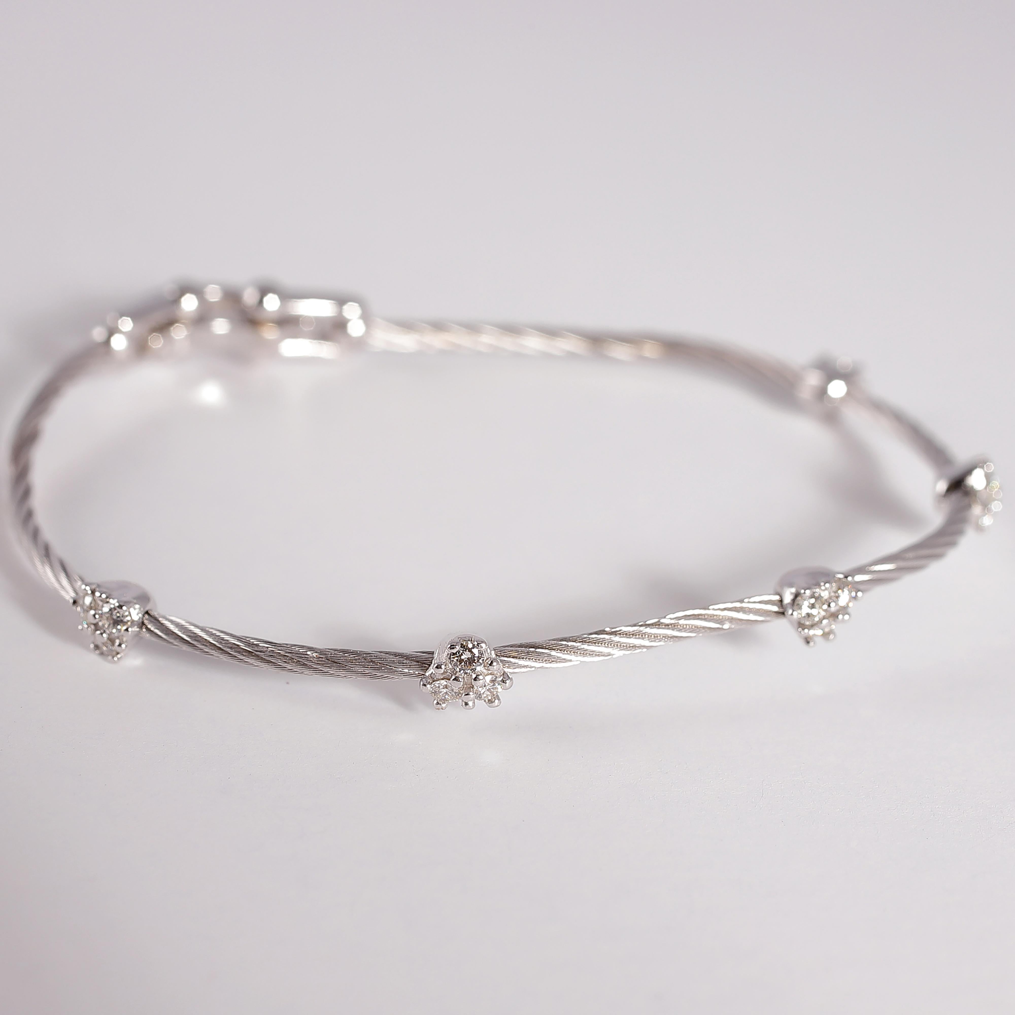 Paul Morelli Bracelet en diamants de la collection Cluster Unisexe en vente