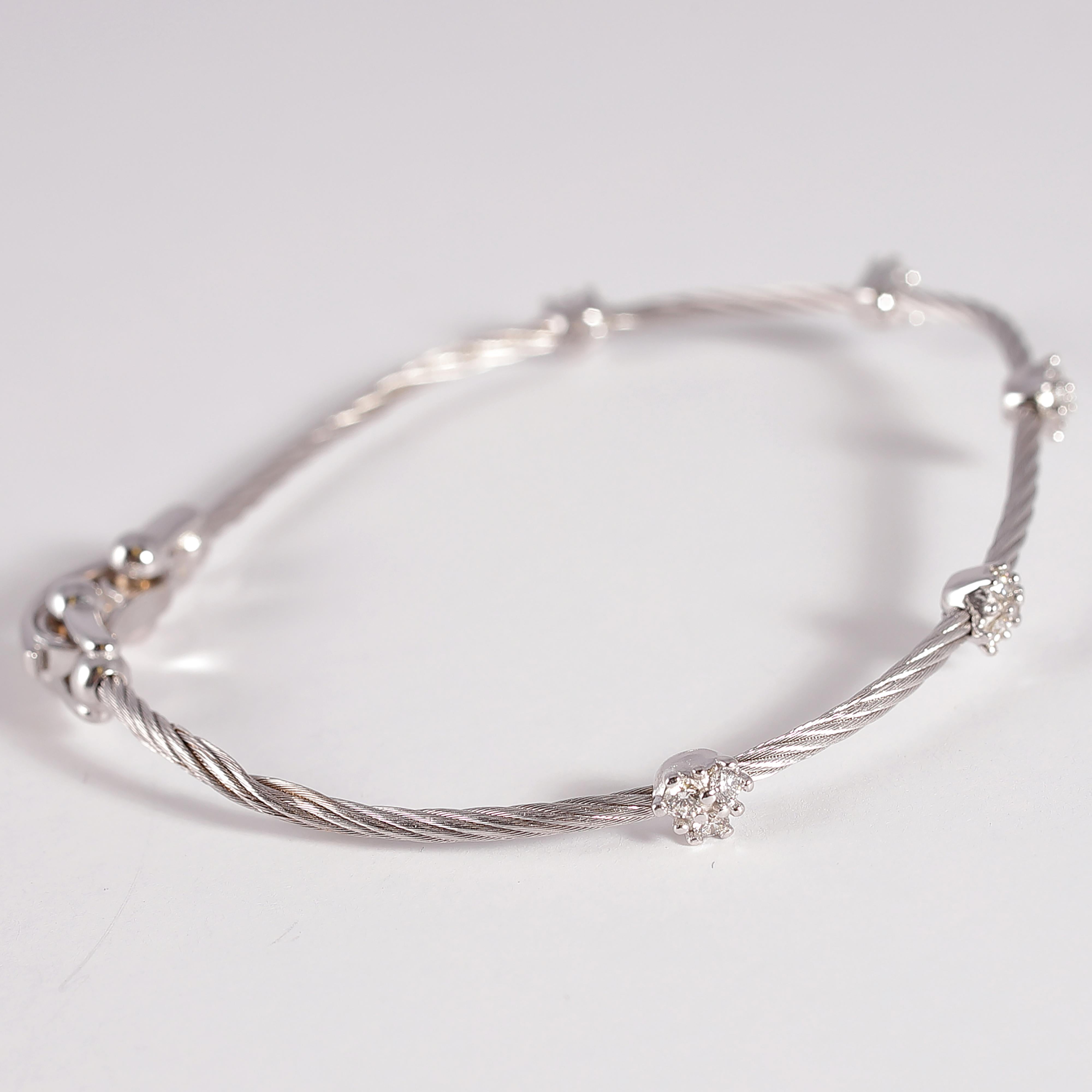 Paul Morelli Diamond Bracelet from the Cluster Collection For Sale 3