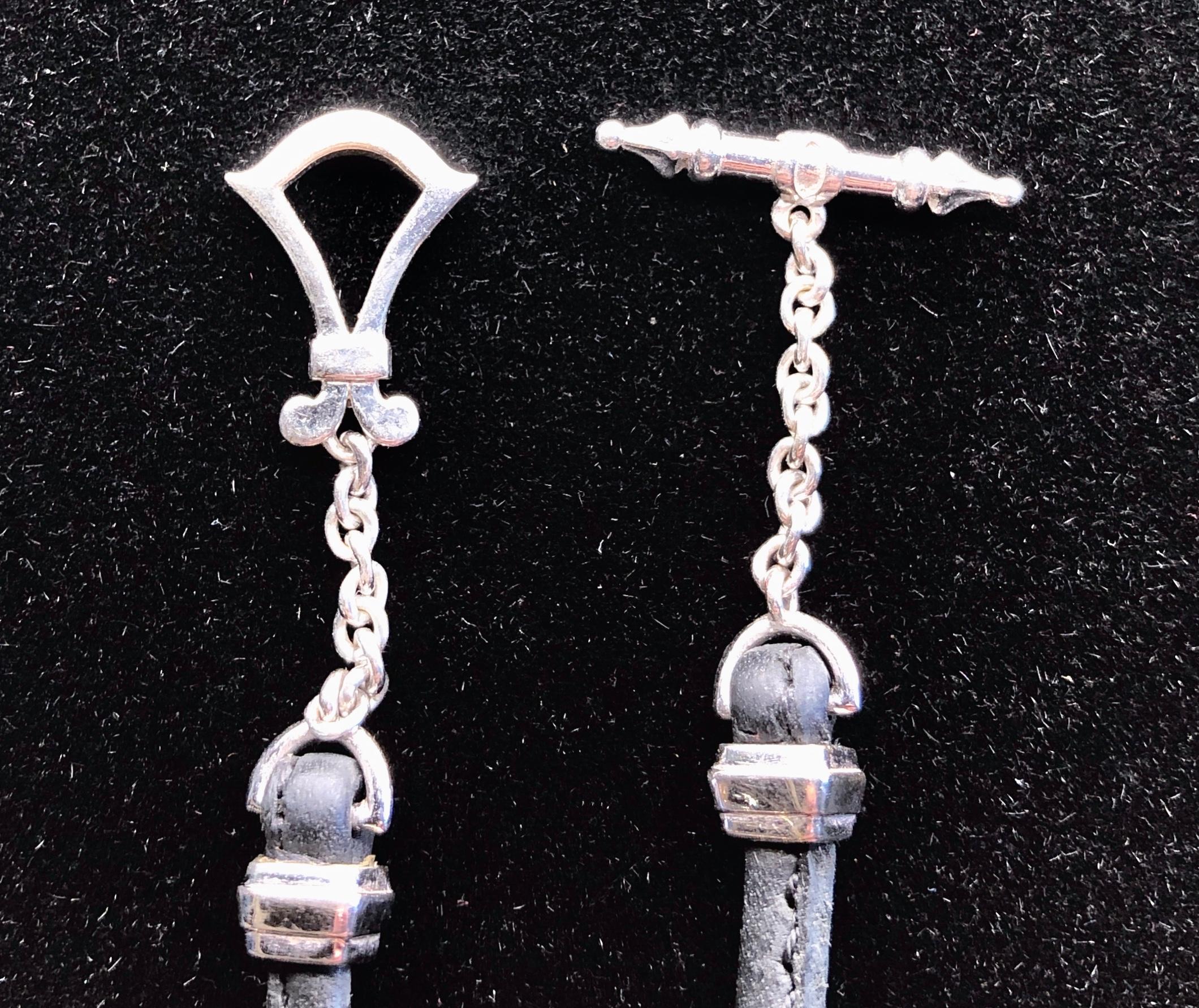 Paul Morelli Garden Gate Sapphire on Leather Necklace in White Gold 1