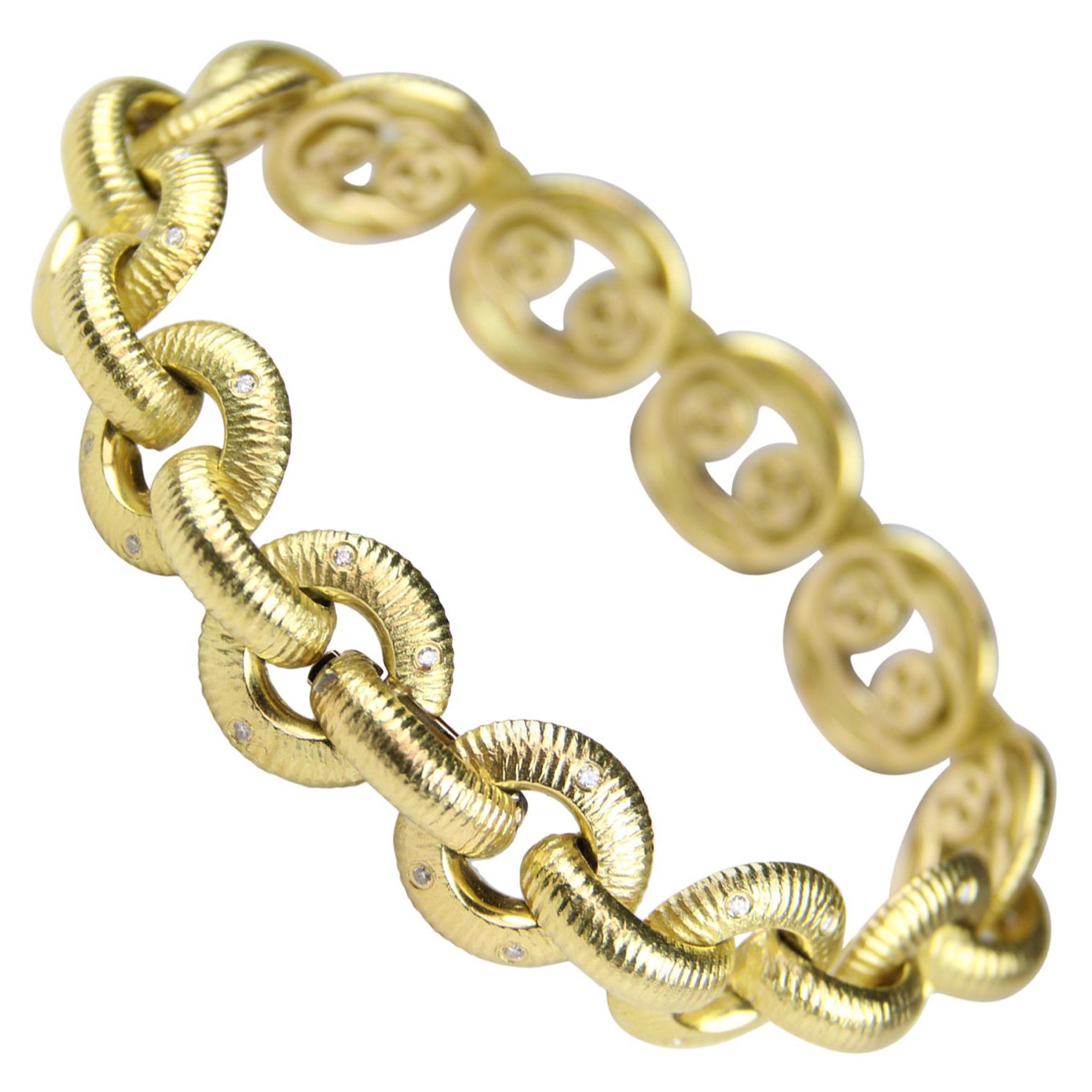 Gold- und Diamantarmband von Paul Morelli