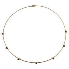 Paul Morelli Unity 18K Rose Gold and Diamond Wire Necklace #18510