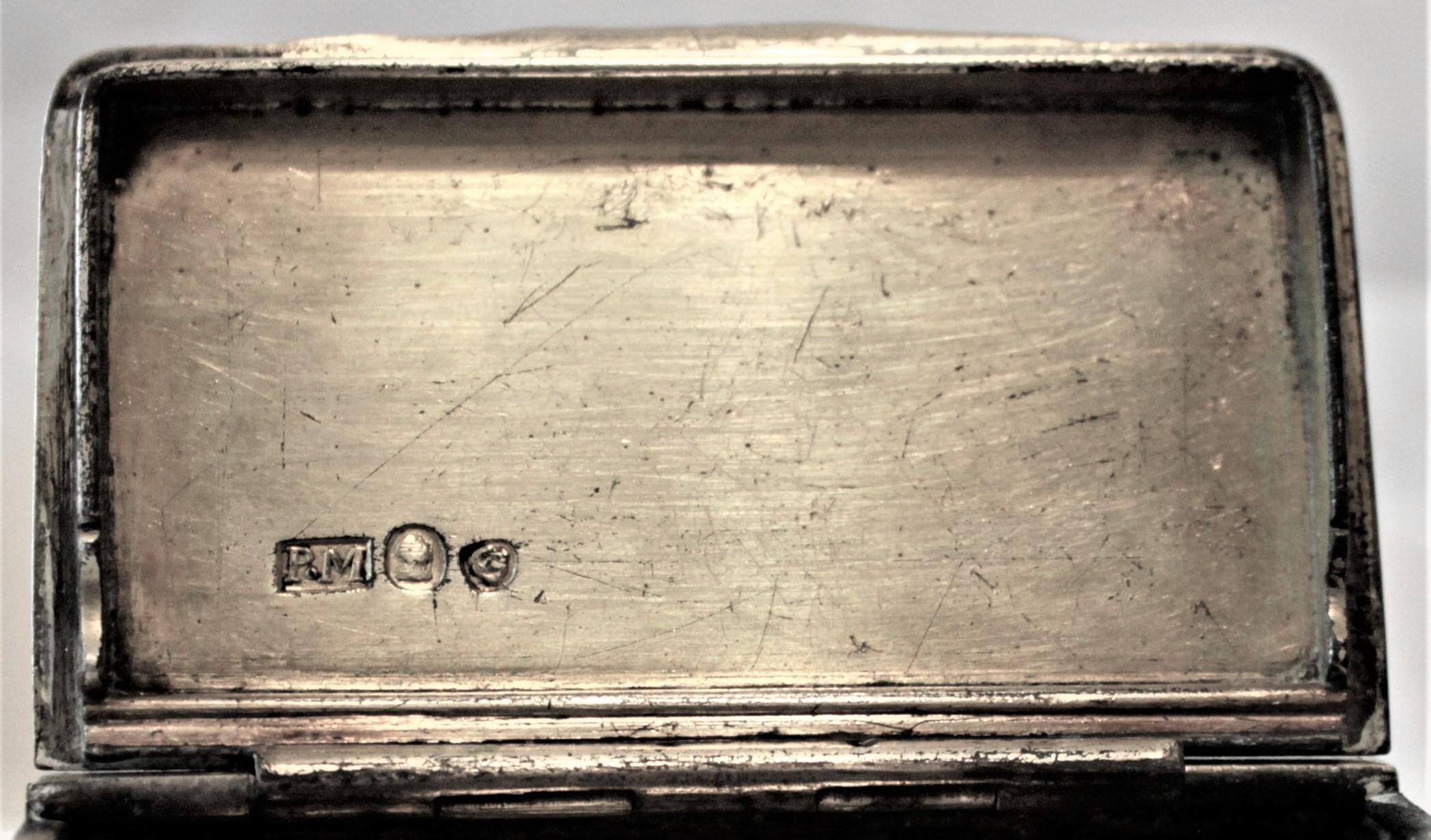Paul Morin Antique Pre-Confederation Canadian Sterling Silver Snuff Box For Sale 4