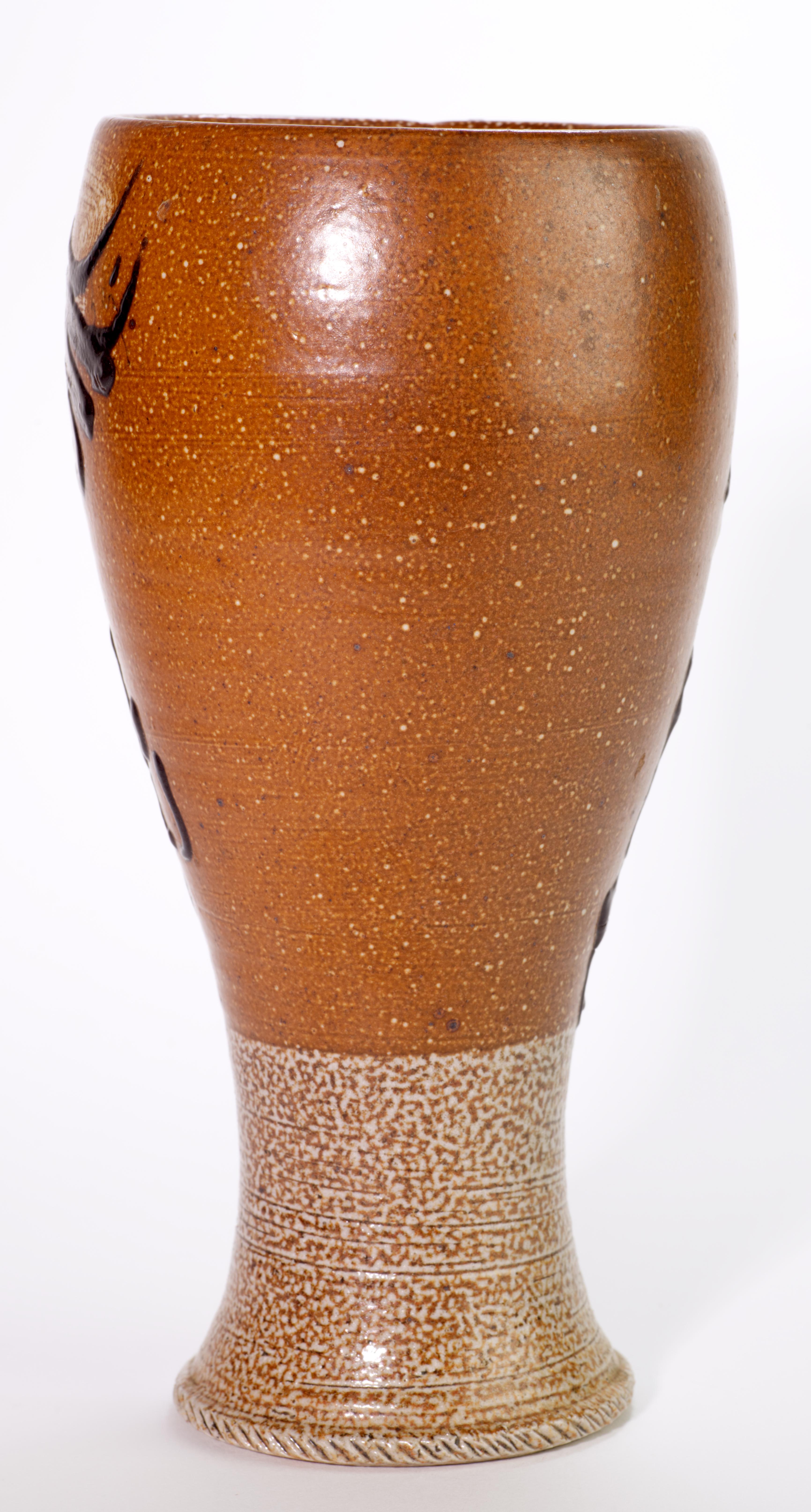 Paul Morris per Rock Hard Salt Glaze Vase, American Studio Pottery In condizioni buone in vendita a Clifton Springs, NY