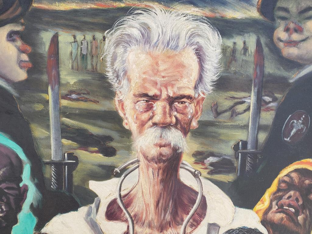 Albert Schweitzer - Painting by Paul Muller