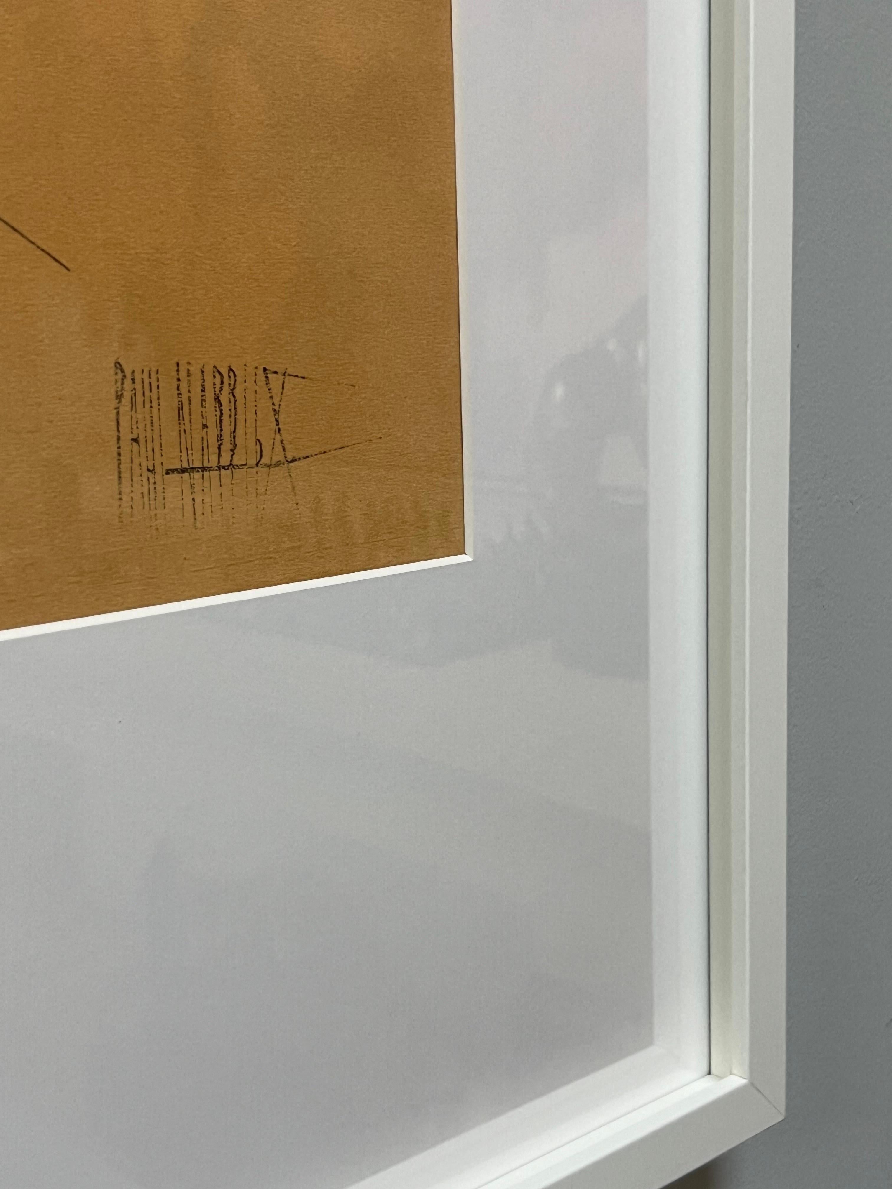 Paul Nabb Pittura cubista astratta a pastello 3