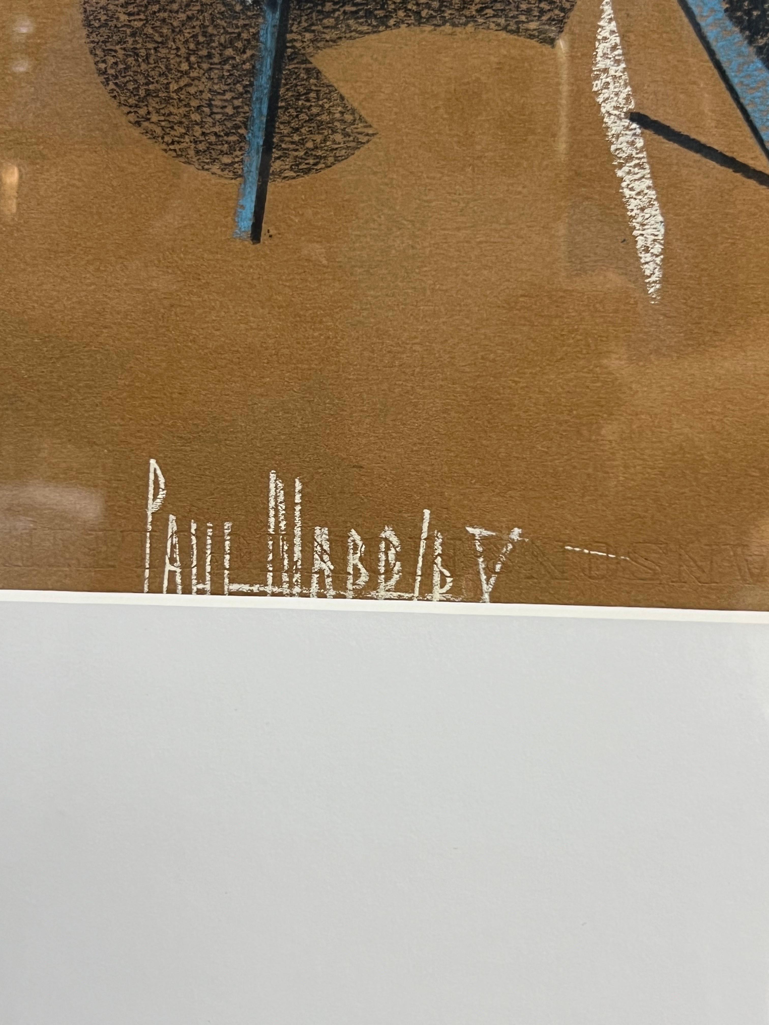 Paul Nabb Pittura cubista astratta a pastello in vendita 3