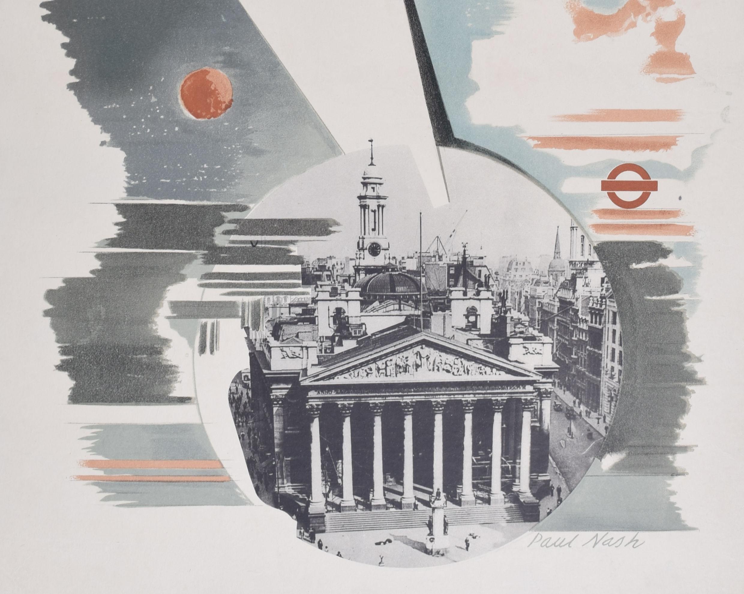 Come Out to Live original vintage poster by Paul Nash 1930s Transport for London For Sale 3