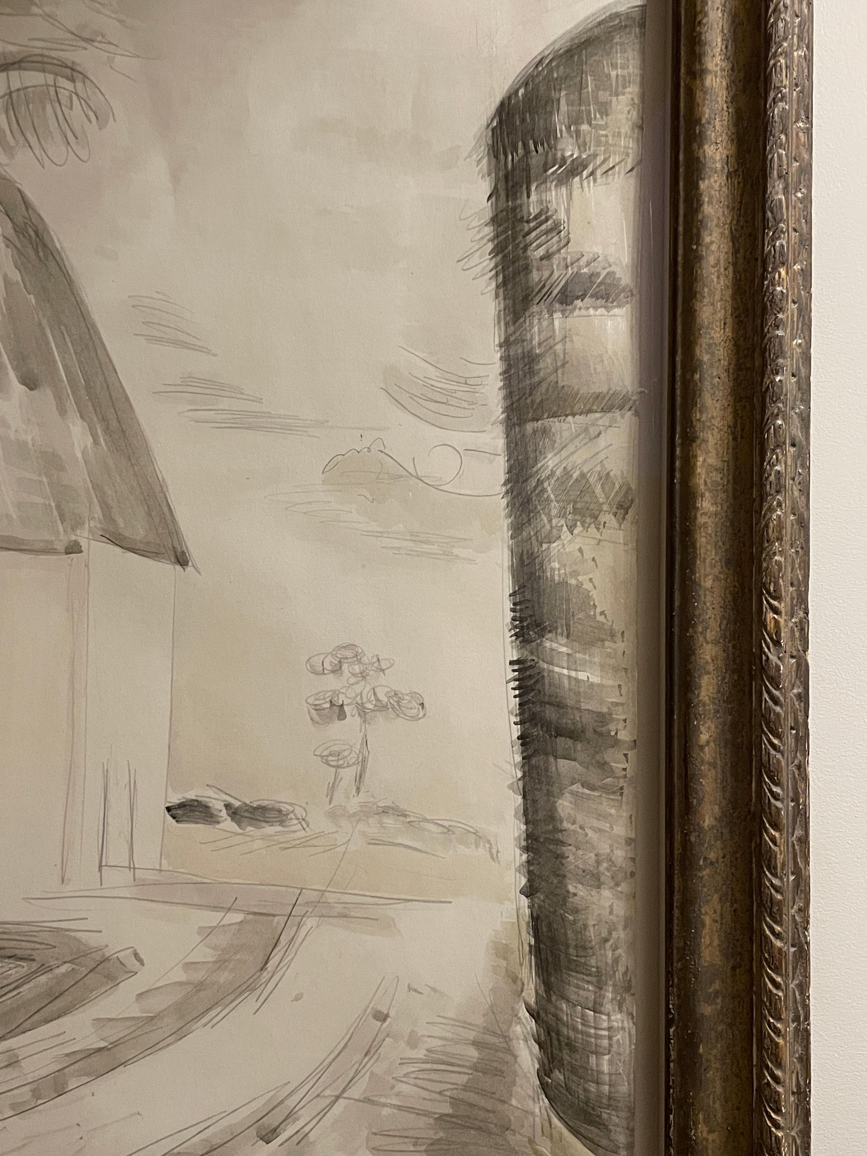 Paul Nash Haystack Oxenbridge Farmhouse Iden Watercolour Paper 1923 Redfern 1