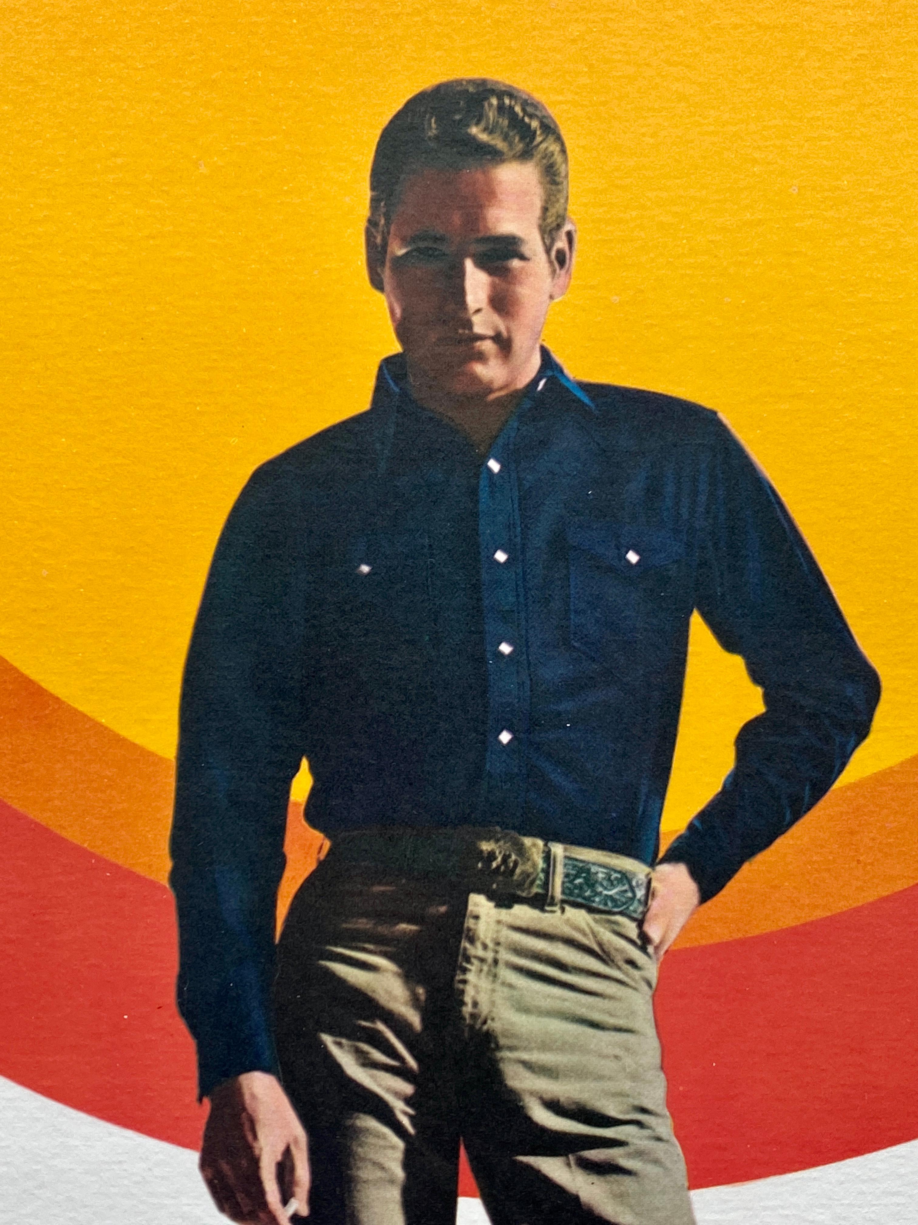 Lin Affiche originale du film japonais « Hud » de Paul Newman, 1963 en vente