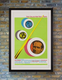 Paul Newman 'The Hustler' Original Vintage Movie Poster, American, 1964
