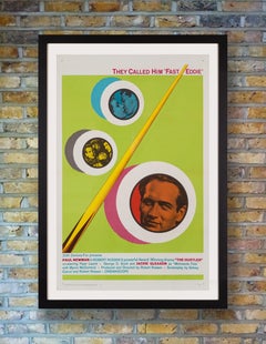 Paul Newman 'The Hustler' Original Vintage US One Sheet Movie Poster, 1964