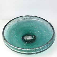 1920s Art Nouveau Hand-Blown Glass Fruit Bowl by Paul Nicolas Nancy France